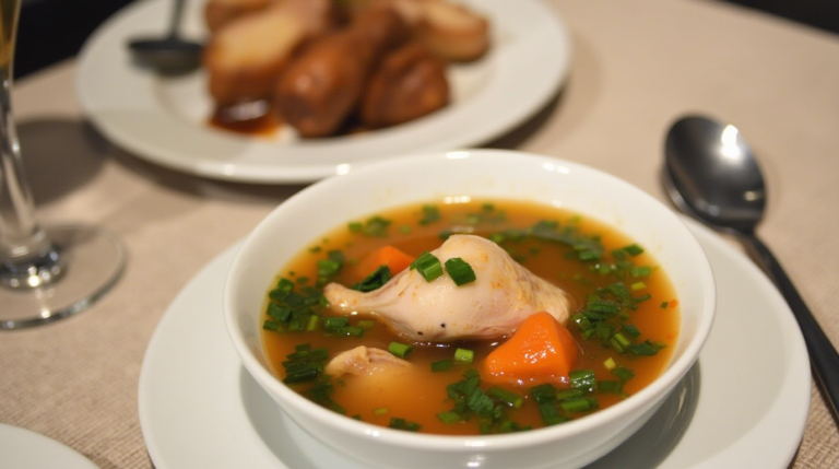 Chicken leg soup made easy