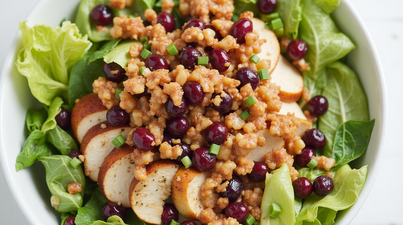 asian chicken cranberry salad