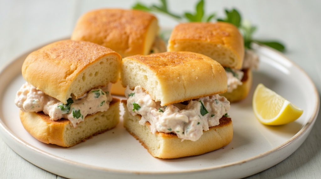 chicken salad finger sandwiches