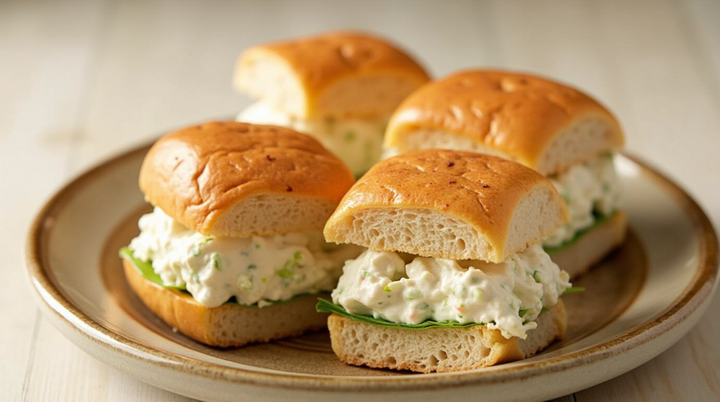 chicken salad finger sandwiches