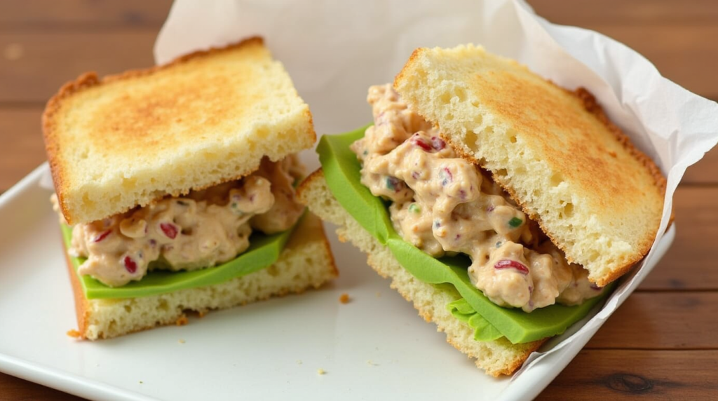 chicken salad finger sandwiches