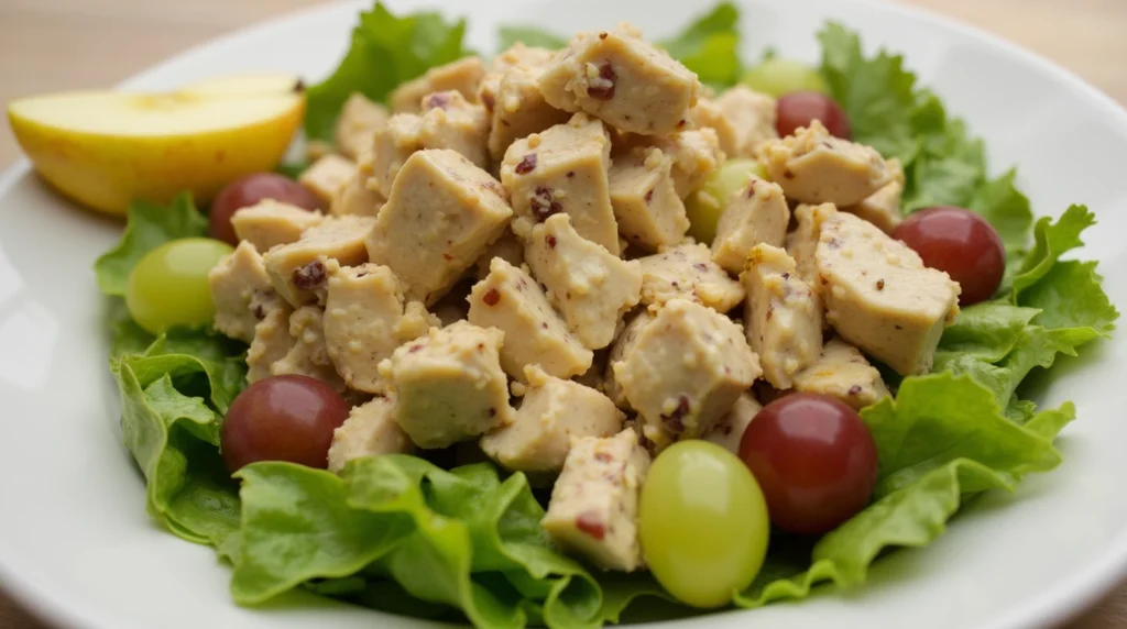 chicken salad with grapes and apples