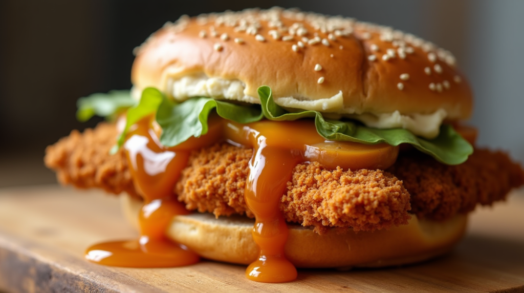 hot honey chicken sandwich