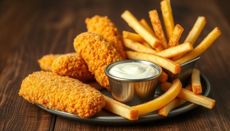 chicken fingers and fries